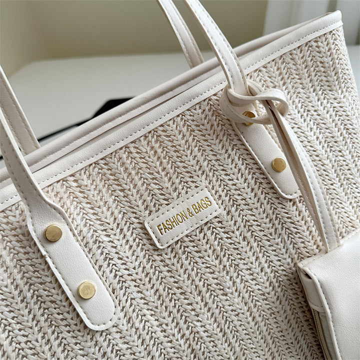 Casual Woven Beach Tote