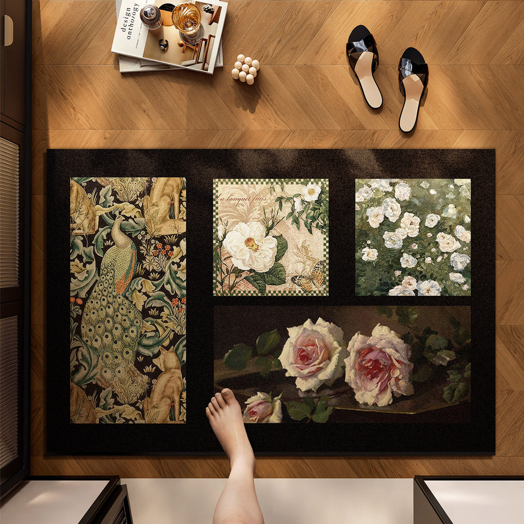 Elegant Floral Pattern Rug