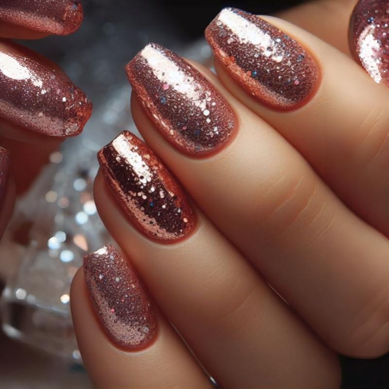 Glittery Acrylic Press-On Nail Kit Kalsten