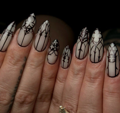 Artistic Stiletto Press-On Nail Art kalsten
