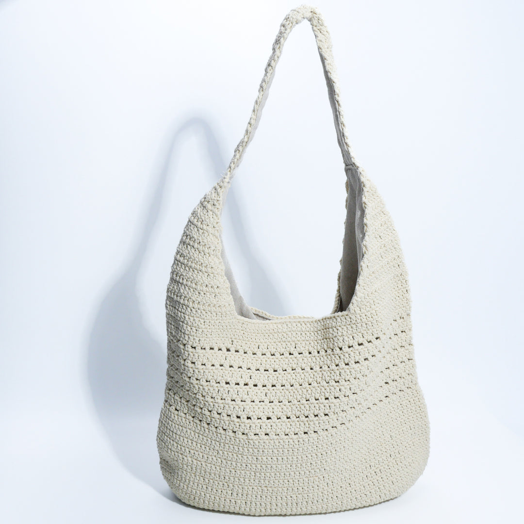 Handmade macrame shoulder bag with ergonomic shoulder strap Kalsten