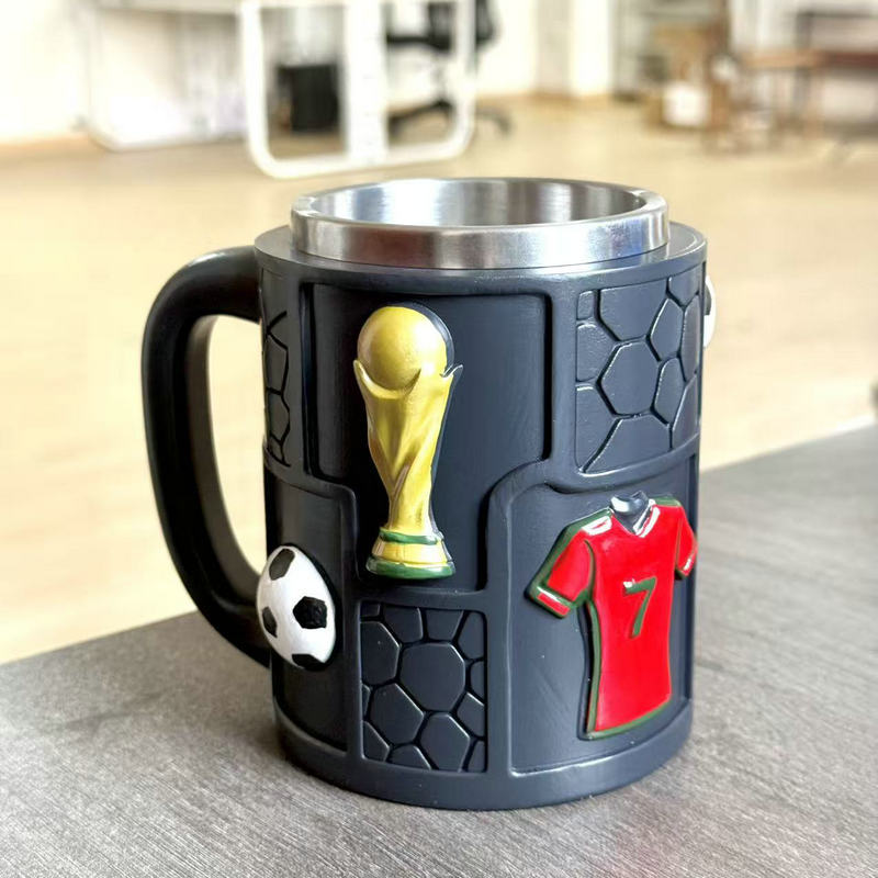 Soccer Motif Coffee Mug Kalsten