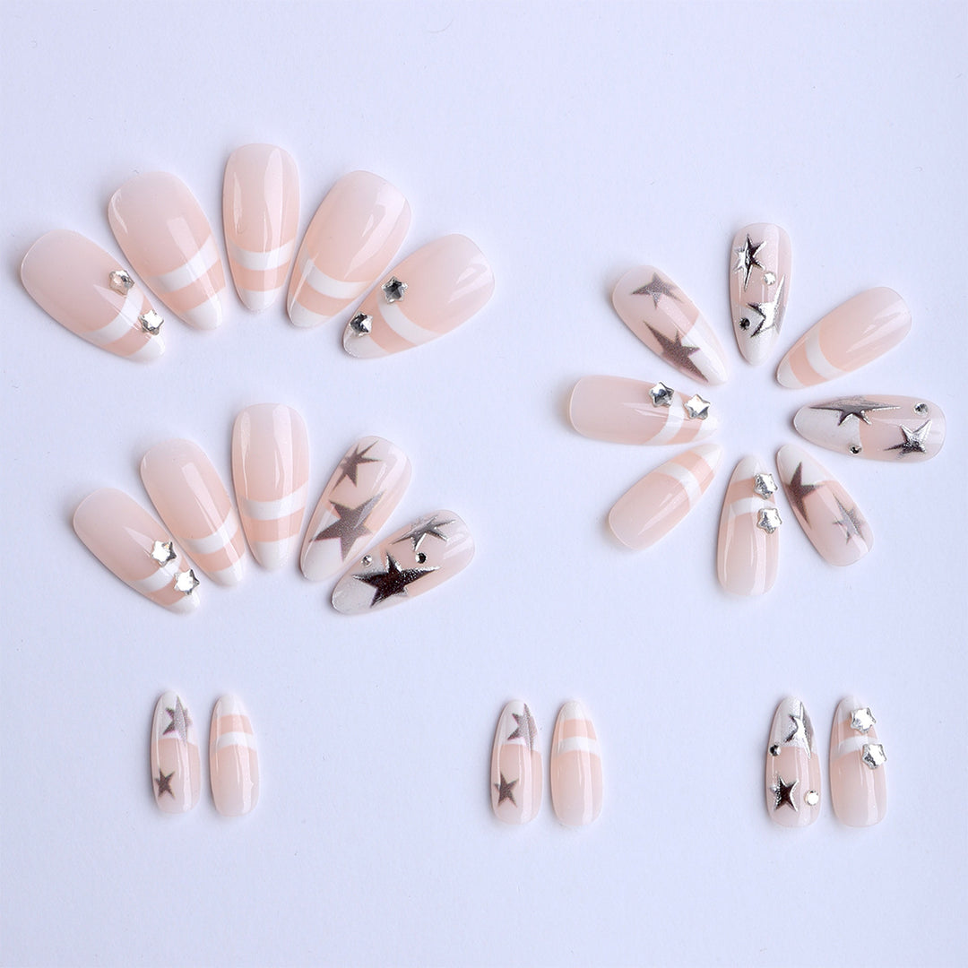 Creative decorative nails with elegant glitter accents Kalsten