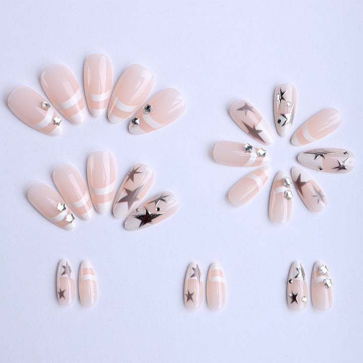 Creative decorative nails with elegant glitter accents Kalsten