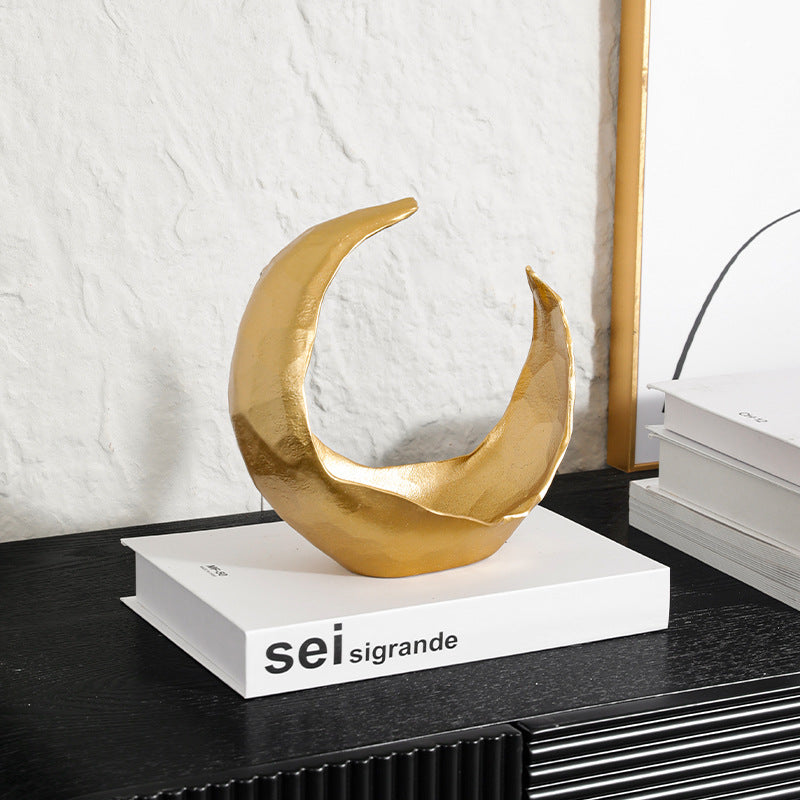 Decorative Abstract Moon Sculpture