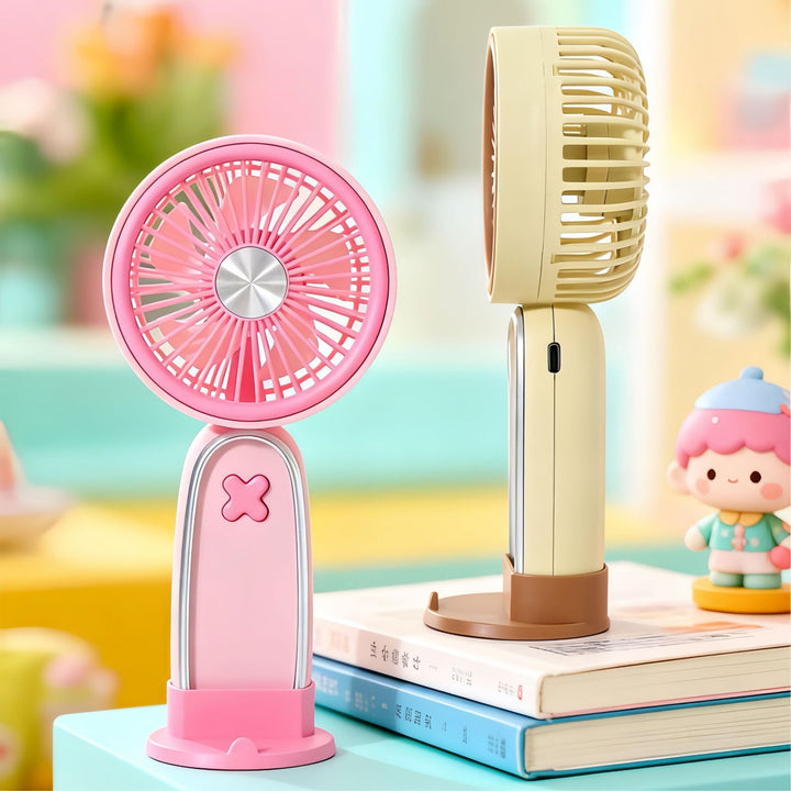 Women's Portable USB Fan with Rotatable Head and Charging Function Kalsten