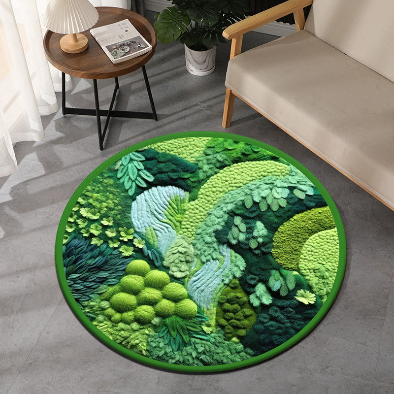 Textured Round Rug