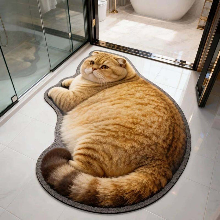 Cat Shaped  Bath Mat