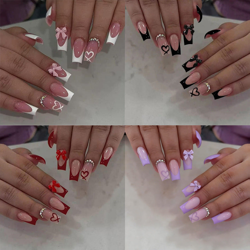 Decorative Heart and Bow Nail Art Set Kalsten