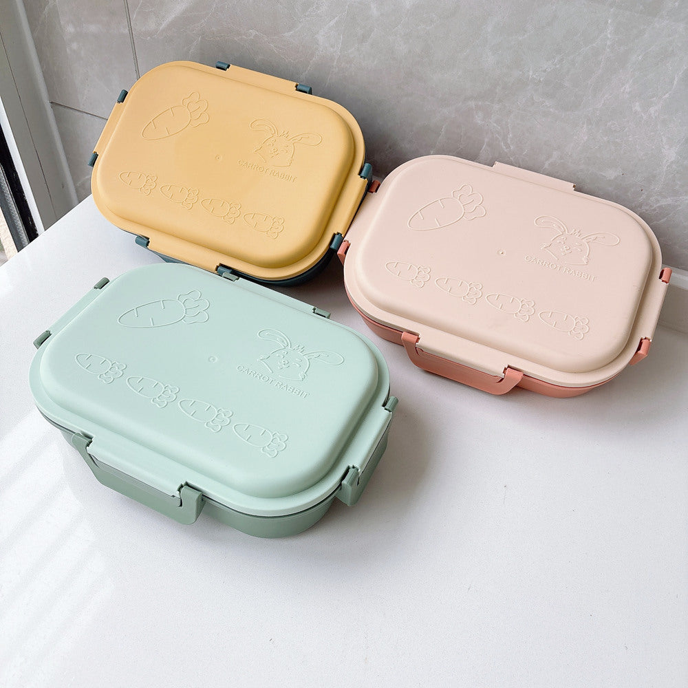 Carrot-Themed Multi-Compartment Lunch Box