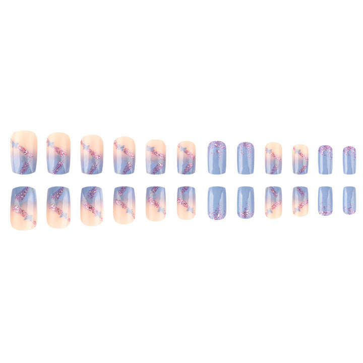 Artistic Glitter Ombre Press-On Nails Kalsten