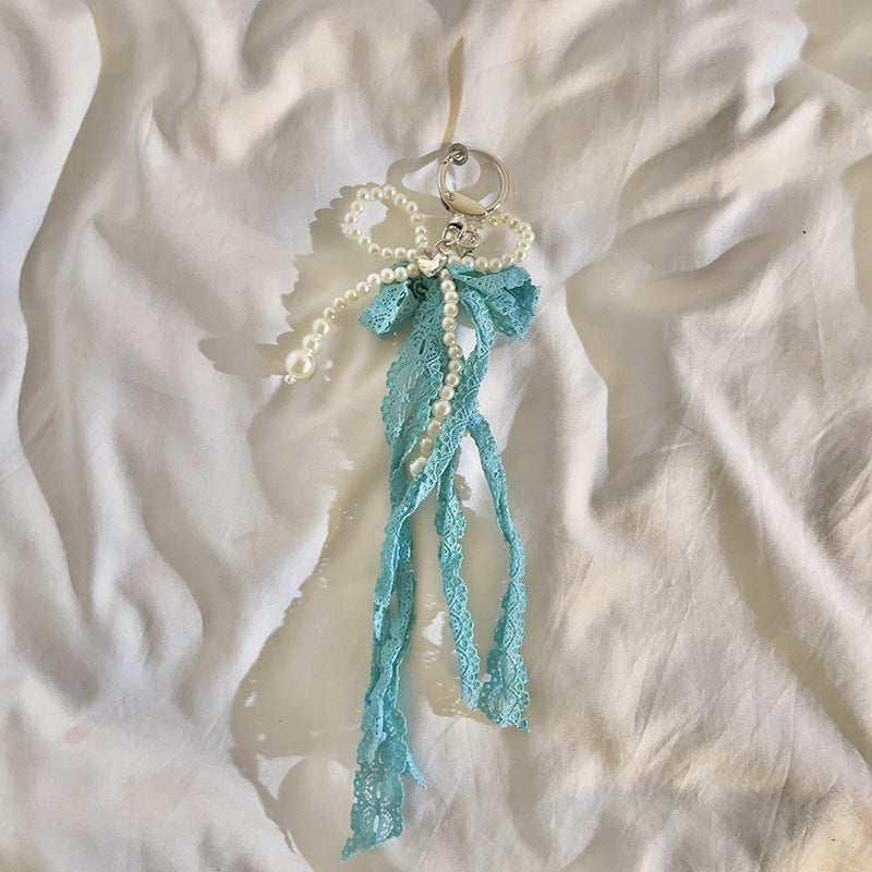 Elegant Pearl Embellished Charm Keychain Kalsten