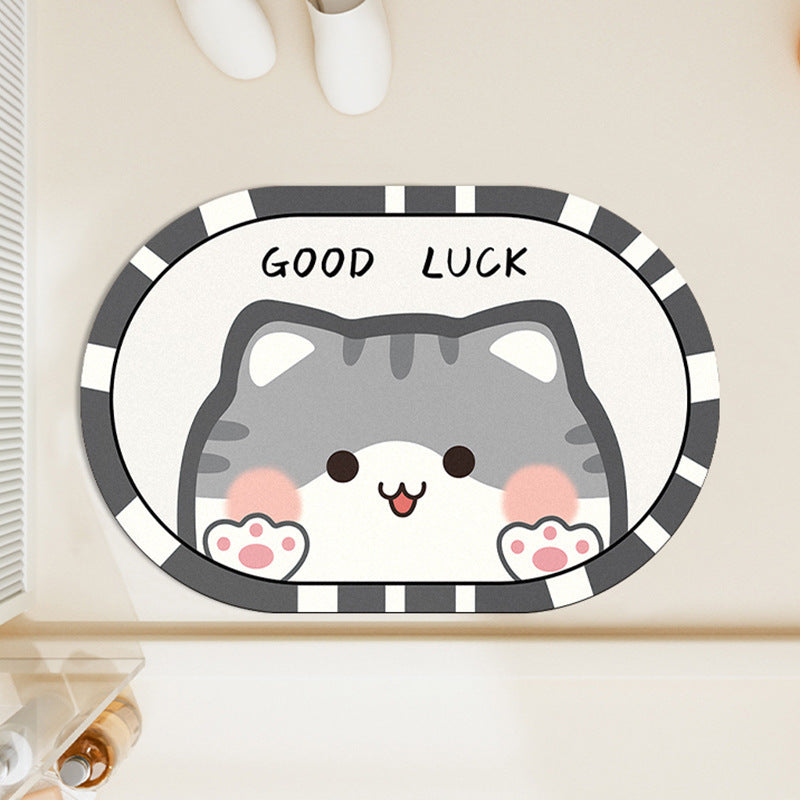 Panda-Themed Decorative Bath Mat