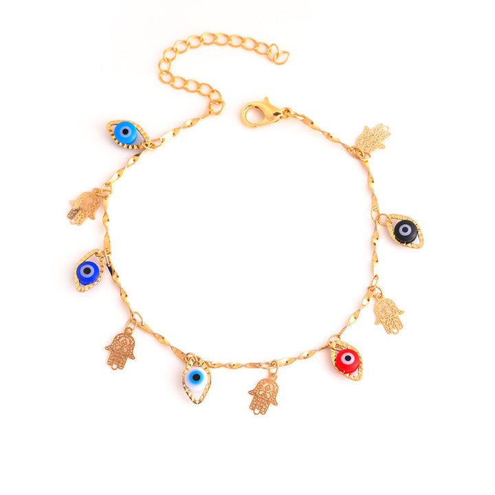 Decorative Evil Eye Charm Ankle Bracelet Kalsten
