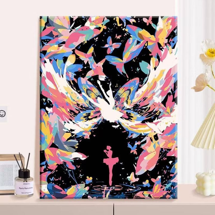 Abstract Butterfly Canvas Wall Art Kalsten