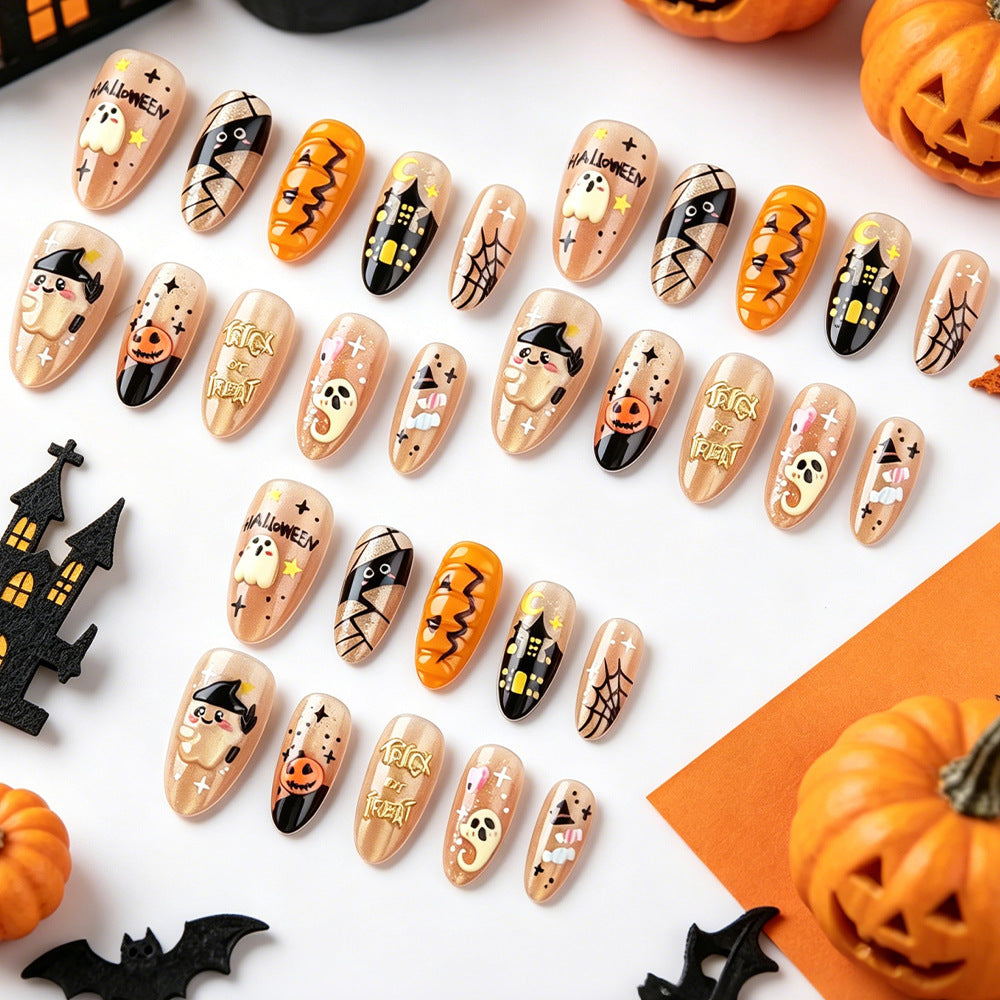 Halloween-Themed Press-On Nail Art Set Kalsten 1787543133