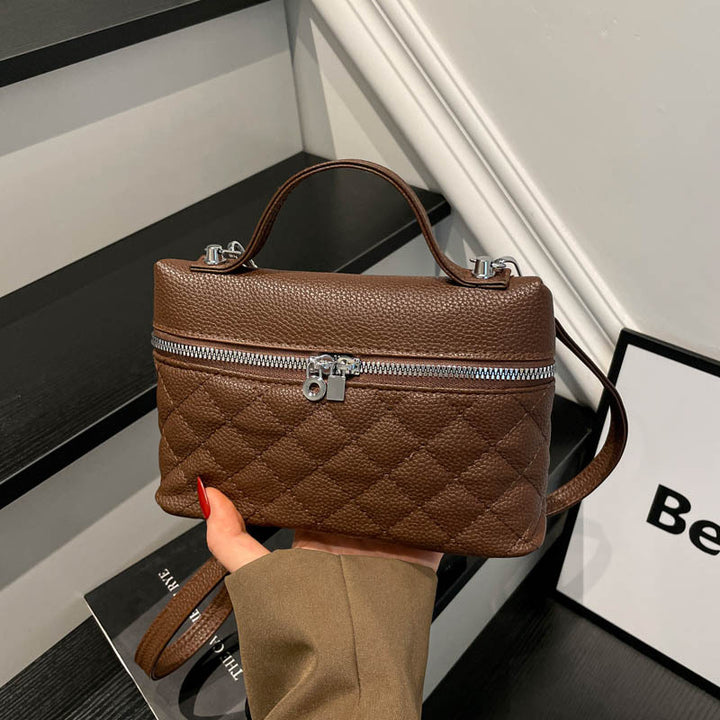 Quilted Leather Crossbody Handbag