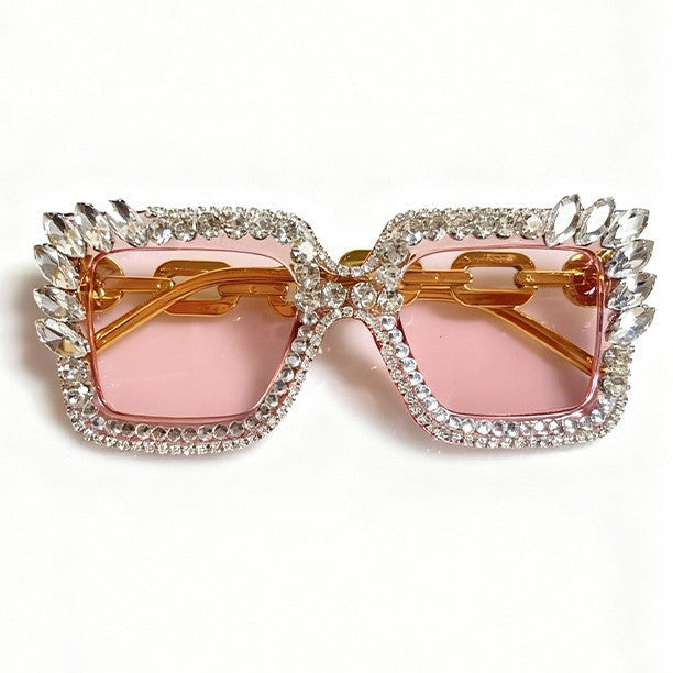 Decorative Rhinestone Embellished Sunglasses Kalsten