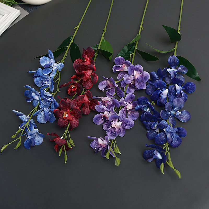 Elegant Faux Orchid Stem for Home Decor Display