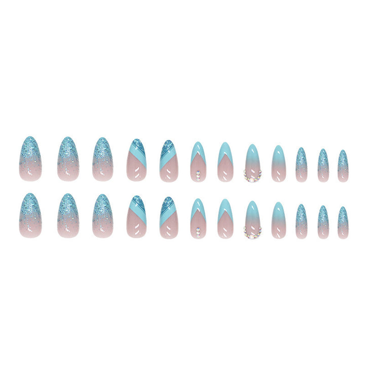 Stylish Glitter Ombre Nail Tips Kalsten