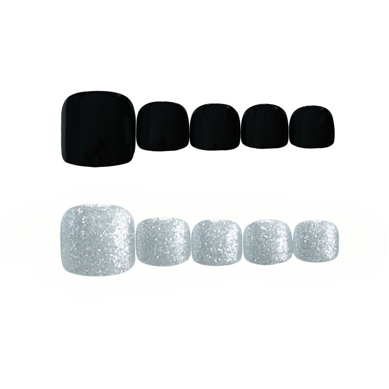 Glitter Matte Press-On Toenails Kalsten