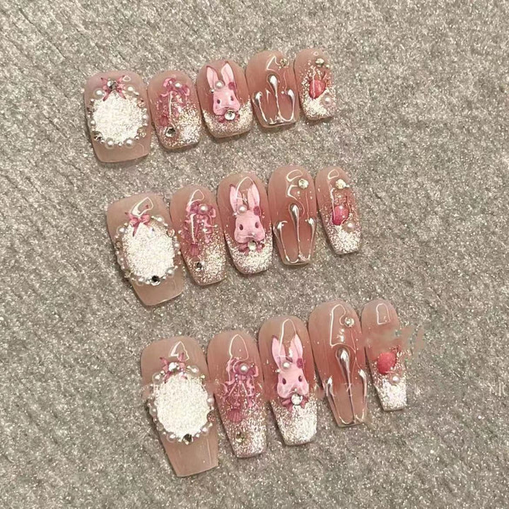 Artistic Themed Press-On Nail Art Set Kalsten
