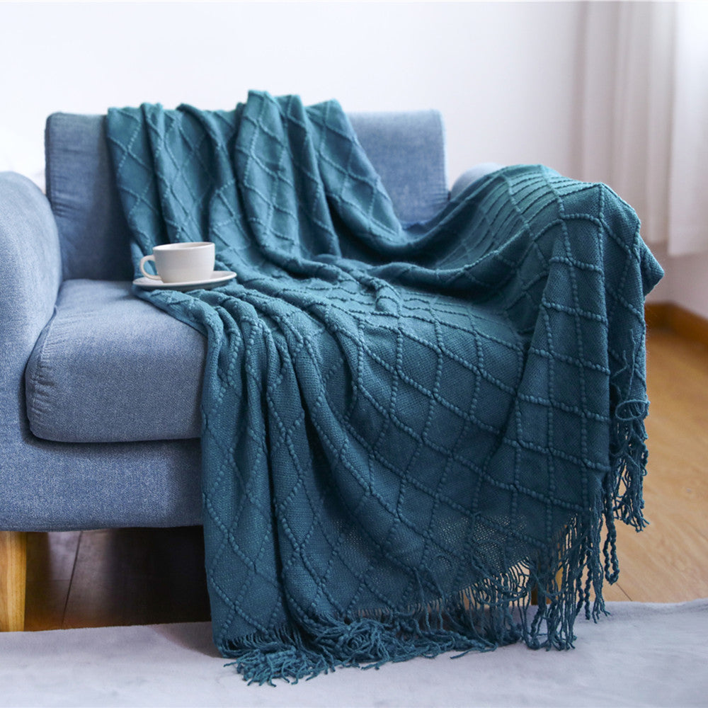 Cozy Textured Throw Blanket