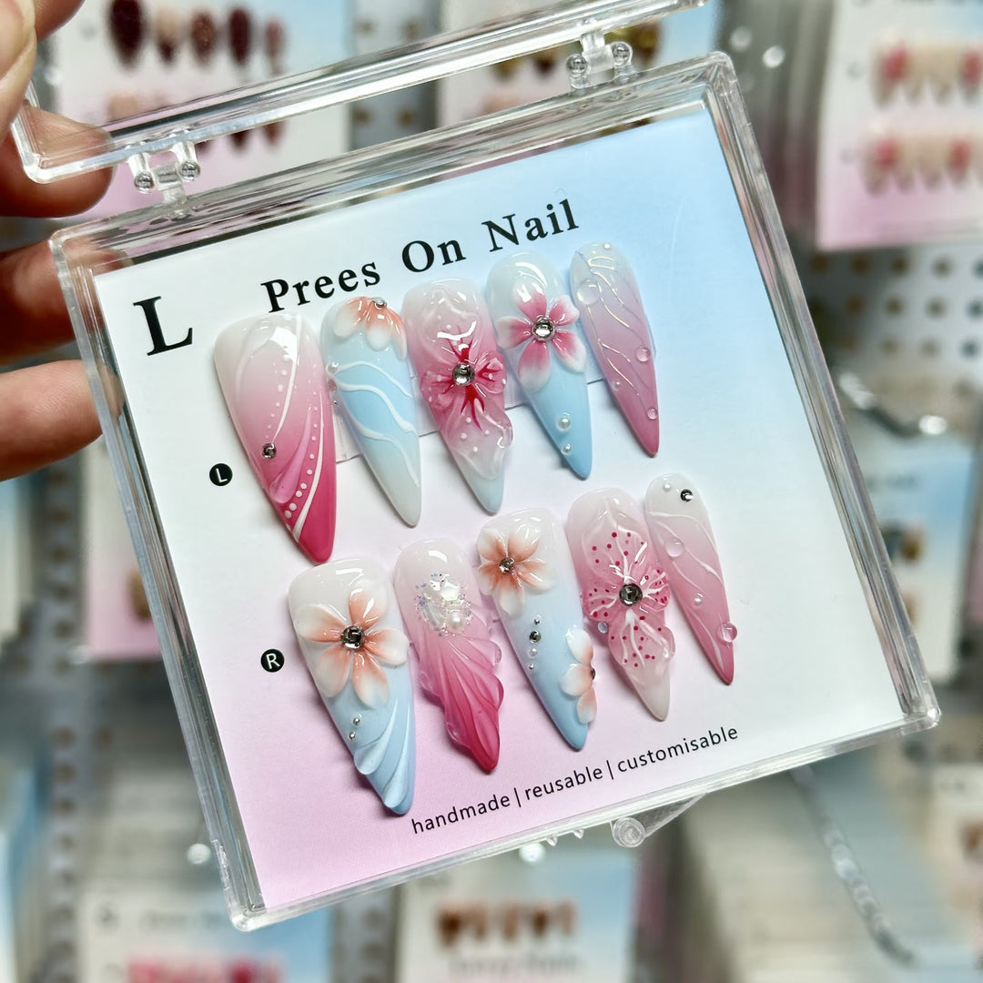 Artistic Reusable Press-On Nail Set