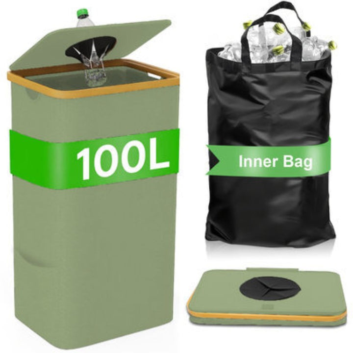 Multifunctional laundry storage box with bamboo lid Kalsten
