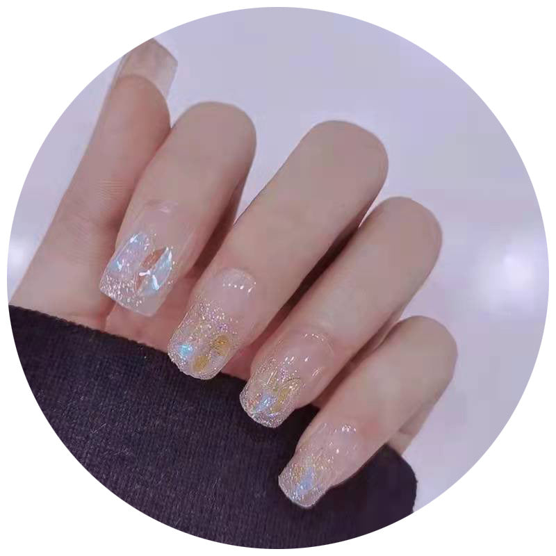 Elegant Glittery Press-On Nails