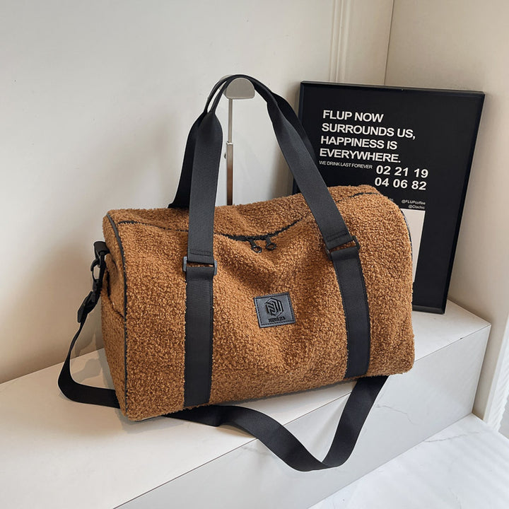 Cozy Fleece-Lined Travel Duffle Bag Kalsten