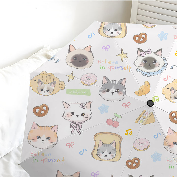 Women's umbrella with cute cat pattern Kalsten