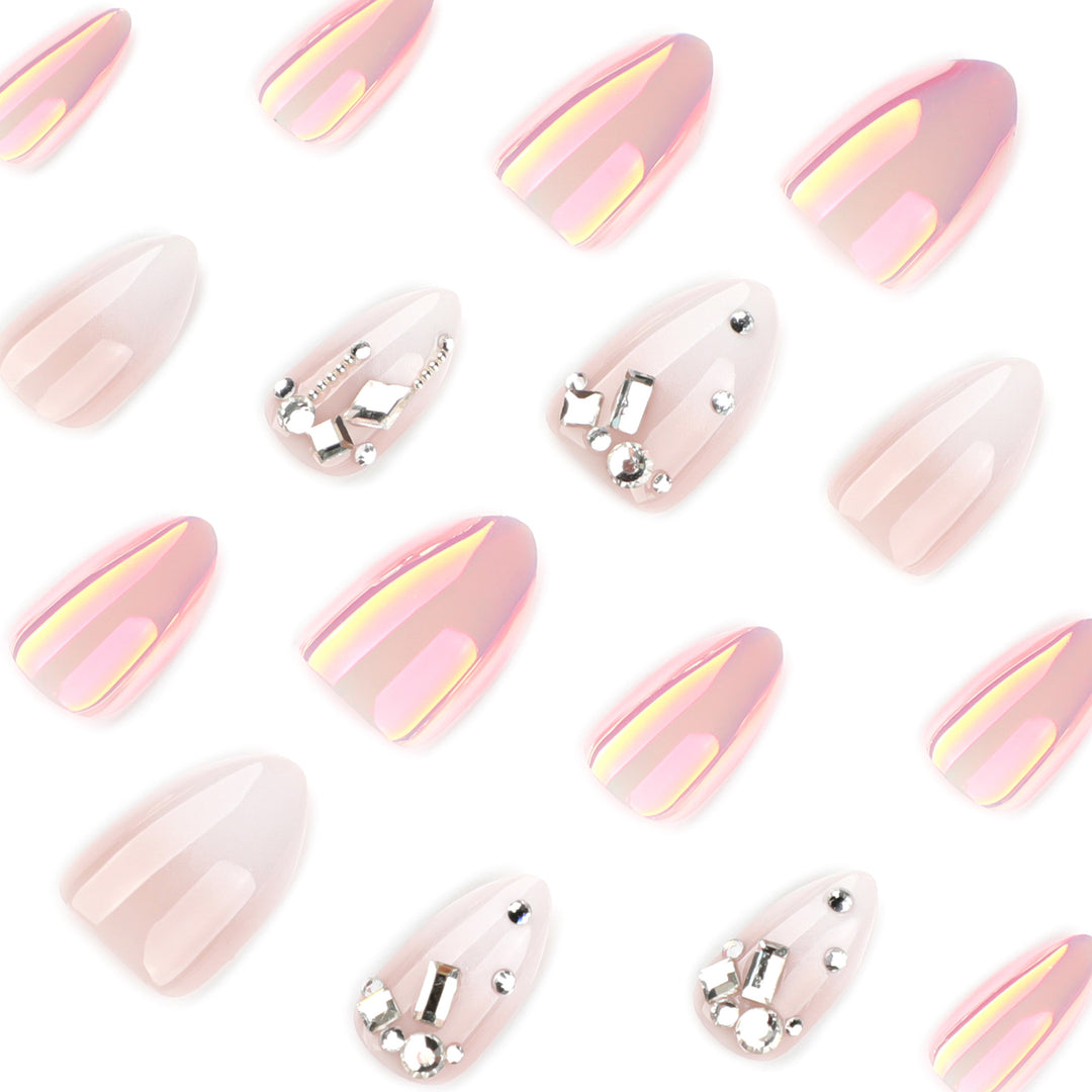 Artificial nails with elegant rhinestone accents Kalsten