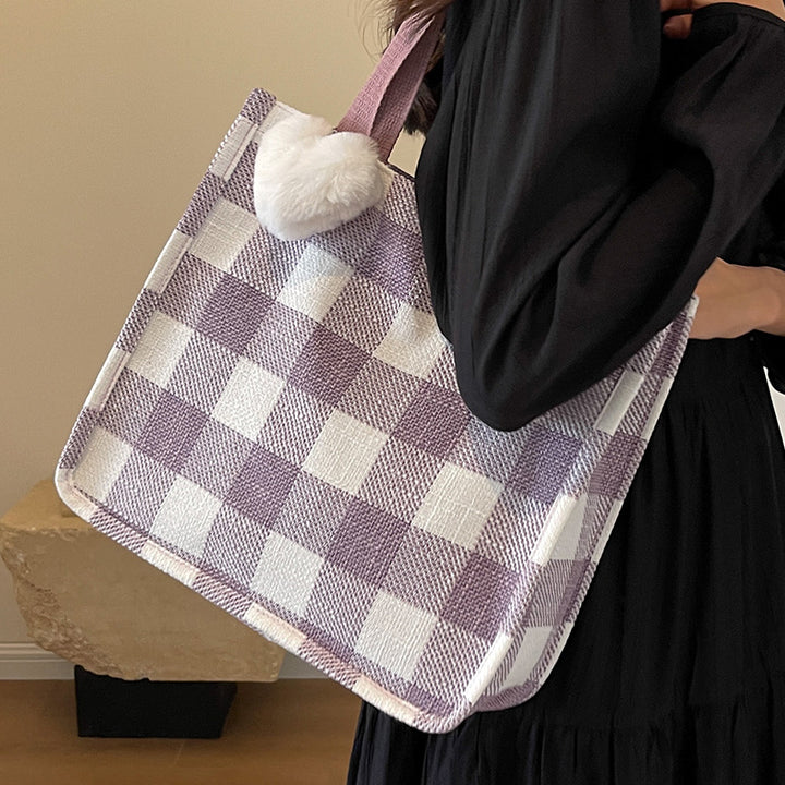 Plaid Tote