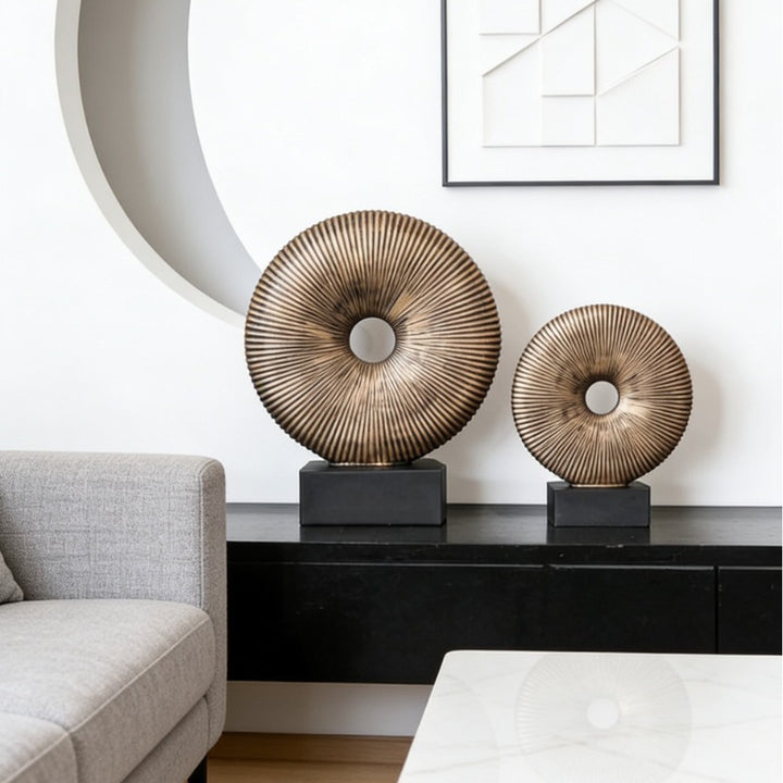 Decorative Round Disc Sculpture