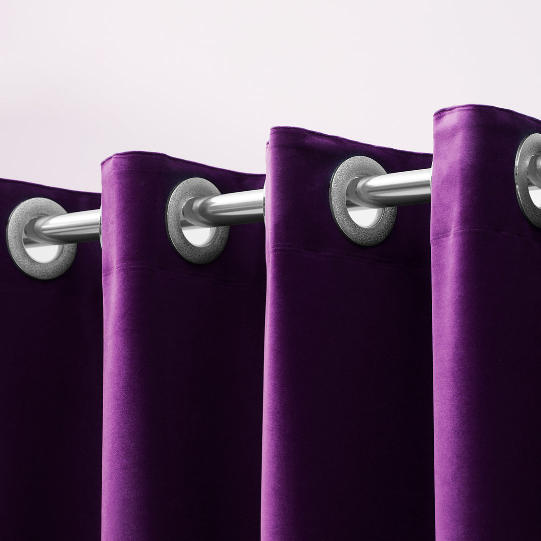 Velvet Grommet Top Curtain Kalsten