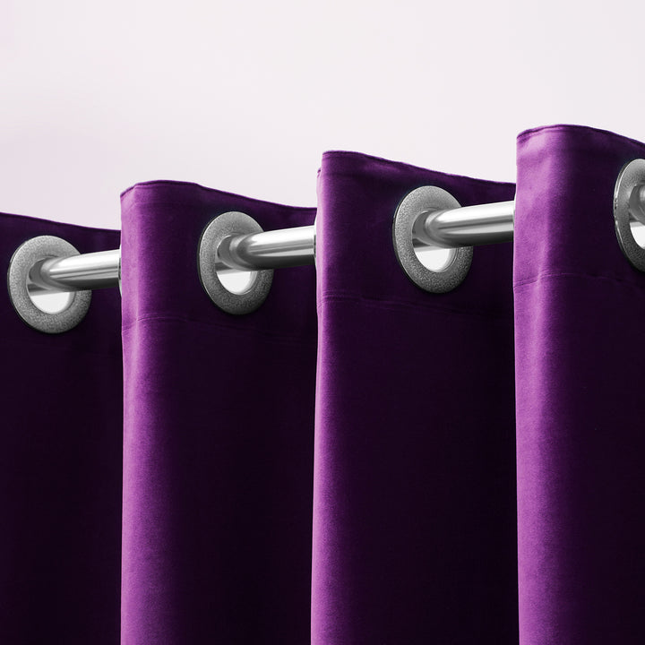 Velvet Grommet Top Curtain Kalsten
