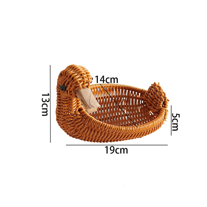 Decorative Woven Duck-Shaped Basket Kalsten