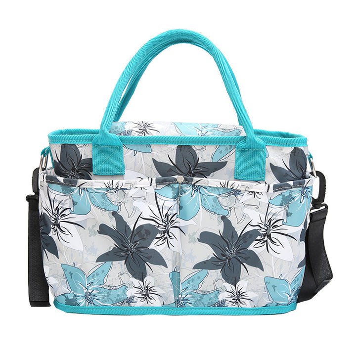 Multi-Pocket Floral Pattern Tote Bag Kalsten