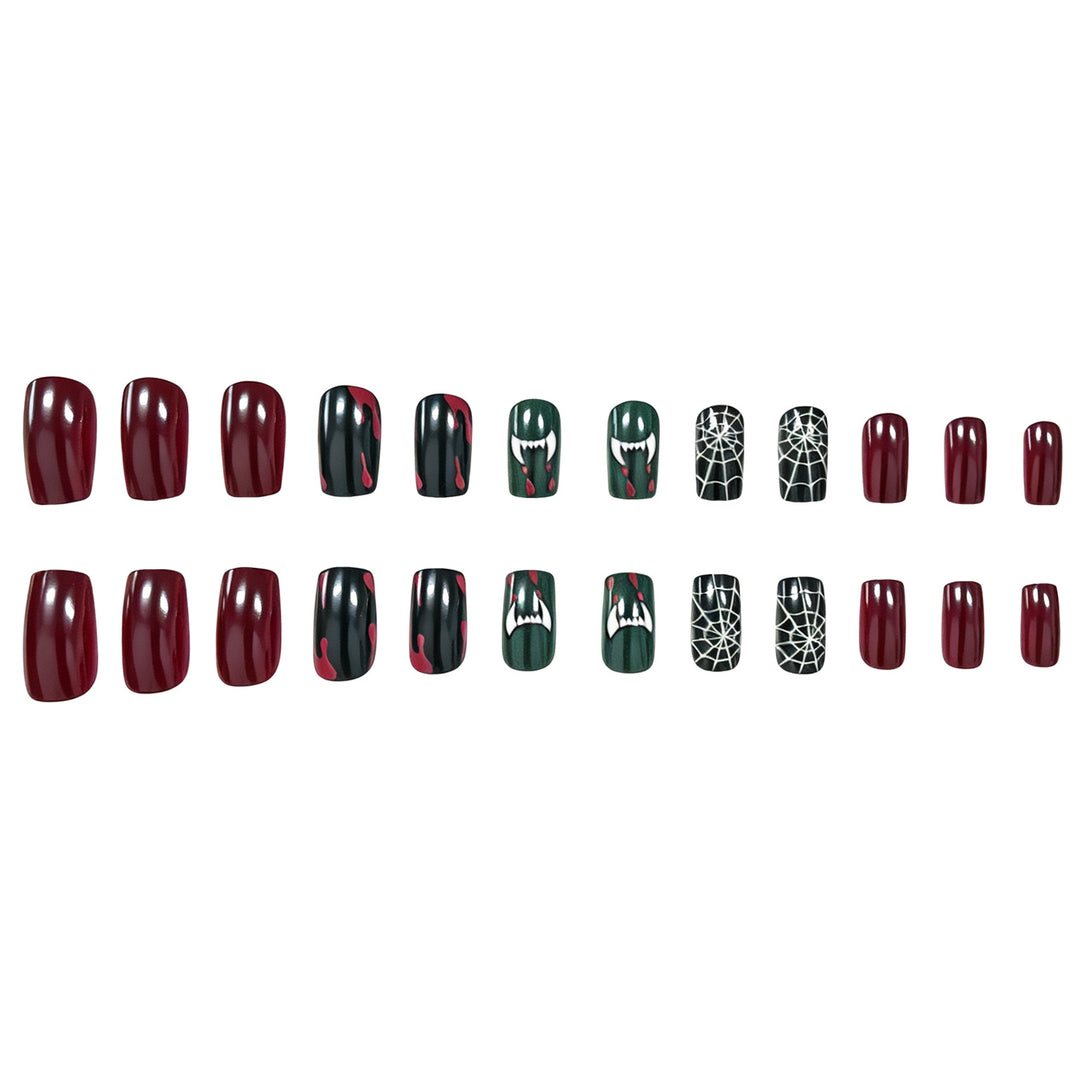 Halloween-Themed Decorative Acrylic Nail Art Extensions Kalsten