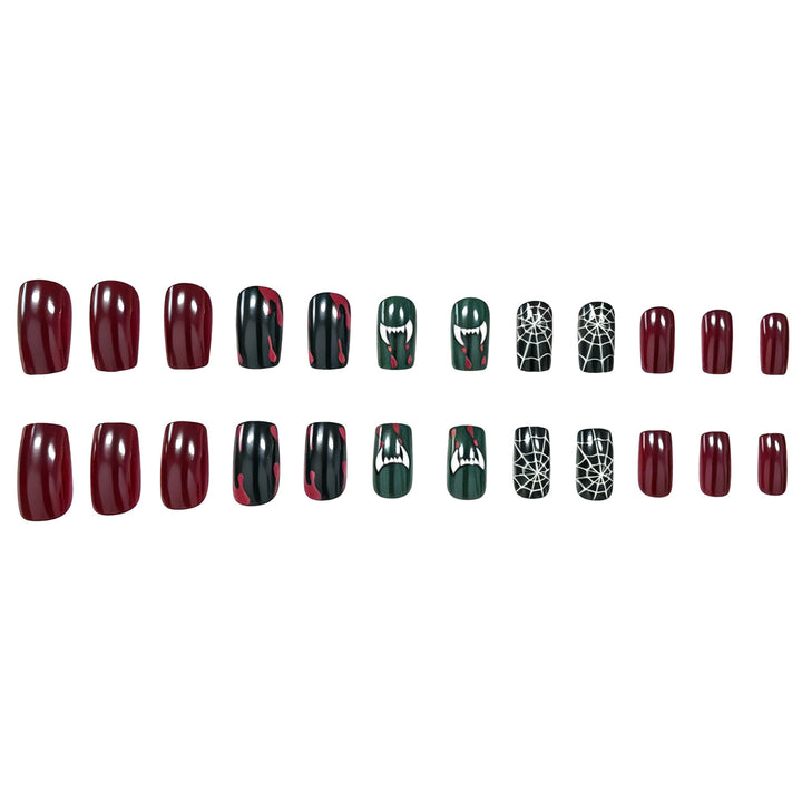 Halloween-Themed Decorative Acrylic Nail Art Extensions Kalsten