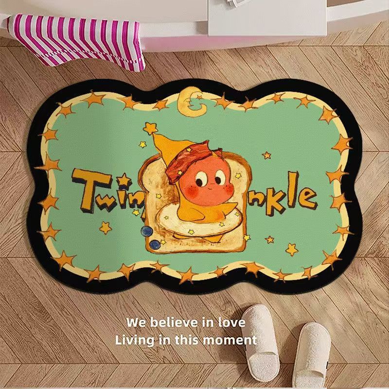Whimsical Cartoon-Themed Bath Mat