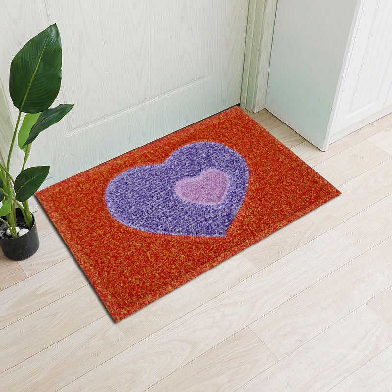 Decorative Heart-Themed Door Mat Kalsten
