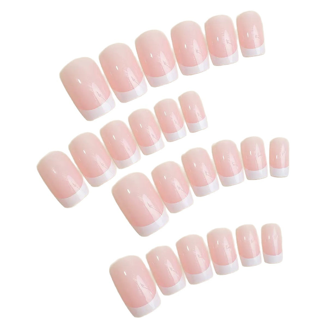Elegant French Tip Press-On Nails Set