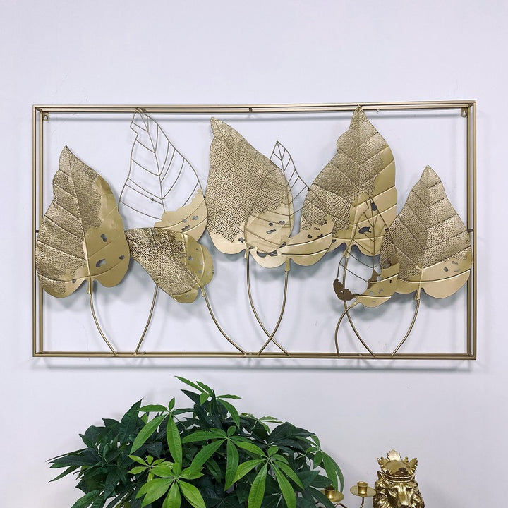 Decorative Metal Leaf Wall Art Sculpture Kalsten 1789208555
