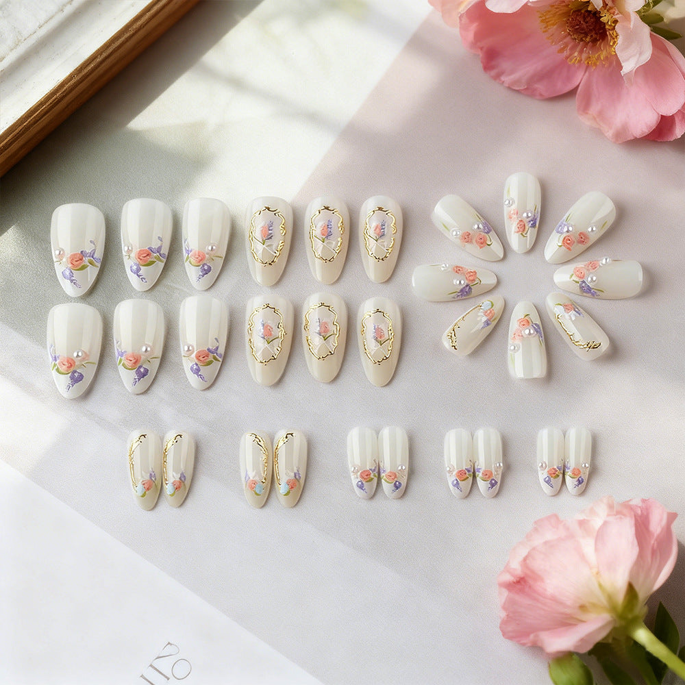 Floral Art Press-On Nail Set Kalsten