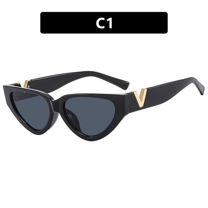 Women's Cat-Eye Sunglasses with Stylish Zebra Design and Luxurious Accents Kalsten