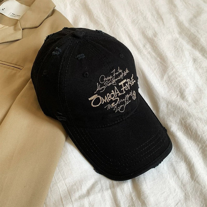 Vintage Distressed Cotton Baseball Hat