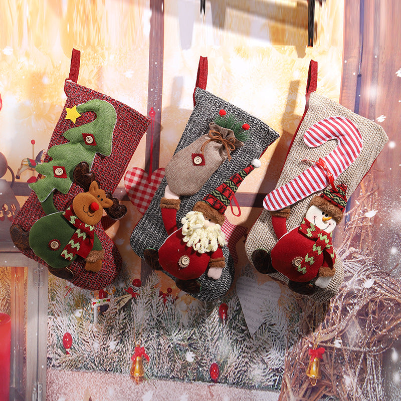 Christmas stocking with festive Gnome motif Kalsten