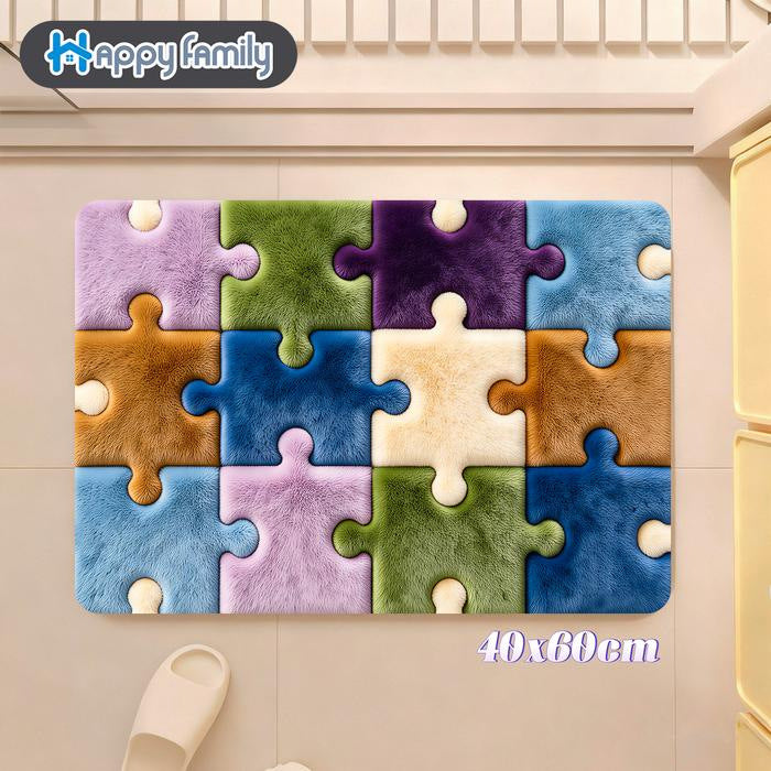 Stylish Geometric Pattern Bath Mat Kalsten